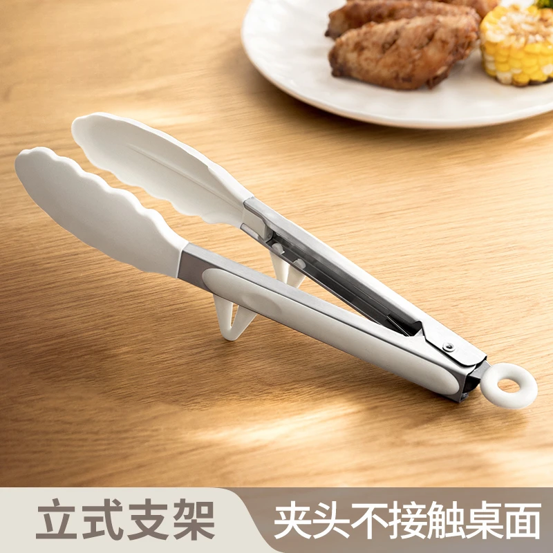 食物夹硅胶家用厨房防烫耐高温食品夹烧烤夹烤肉夹煎牛排夹xy