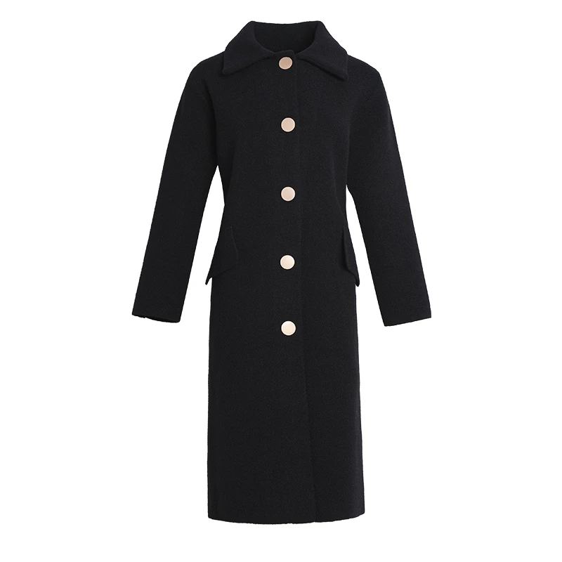 8166爱朴女装大码胖mm百搭外套2024年冬时尚显瘦长袖针织开衫女