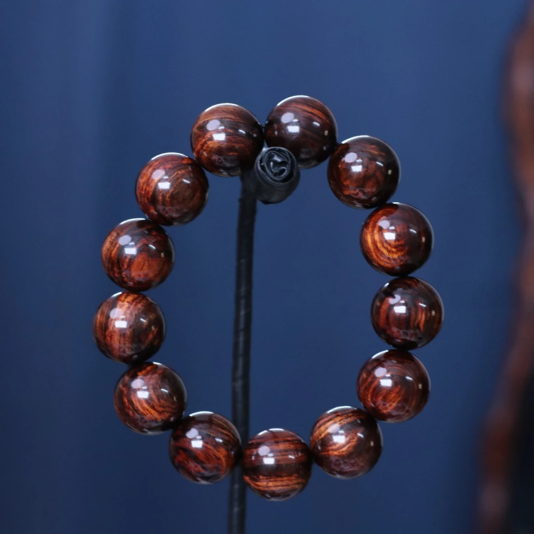 海南黄花梨紫油梨老料1.8手串文玩好物