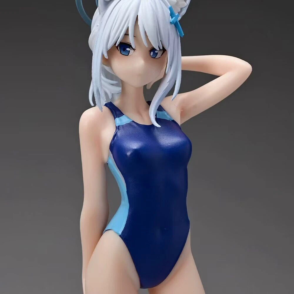 碧蓝档案蔚蓝砂狼白子泳装动漫少女模型机箱手办桌面摆件周边礼物