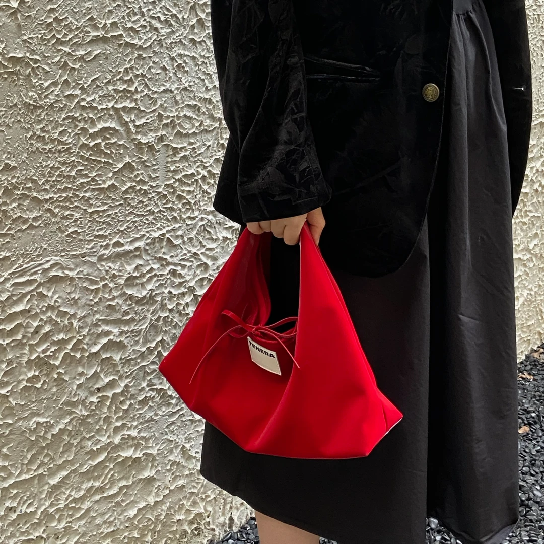 【Selena专属】TENERA丝绒系列HOBO手拎包小号