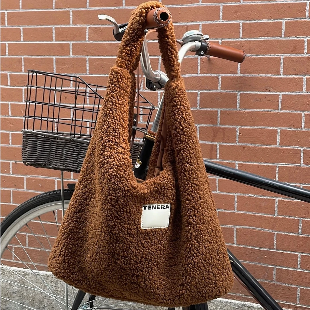 TENERA毛绒系列HOBO单肩包时尚休闲