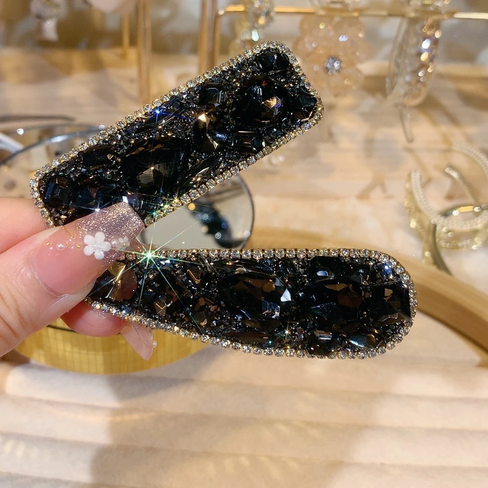 潮黑系轻奢发夹气质边夹刘海夹BB夹百搭碎发夹简约时尚重工韩版