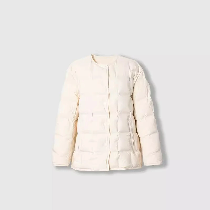 四月初九加大码女装胖MM 2024冬轻盈0压直充绒云端牛奶羽R服两色