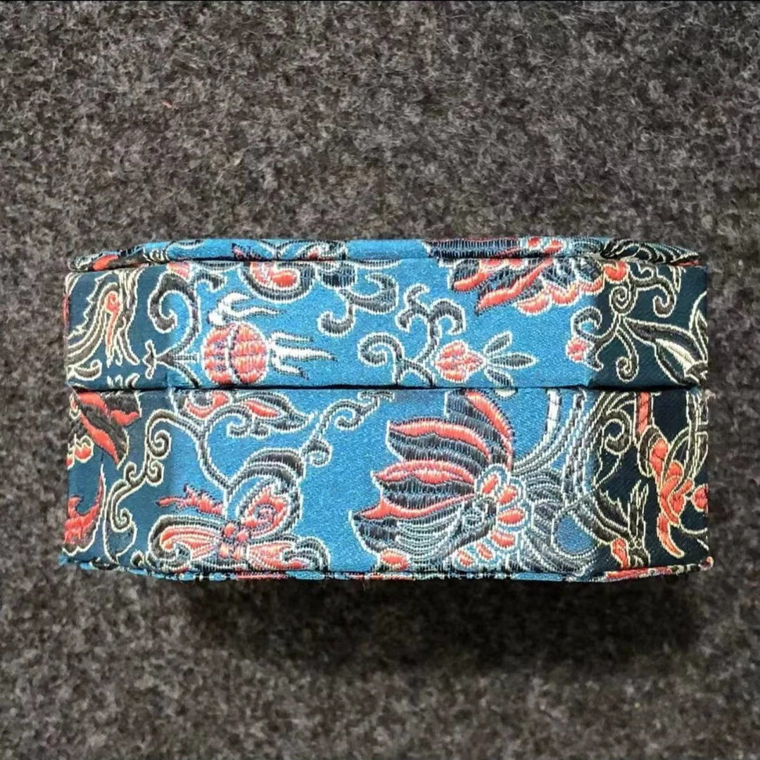 XZ99 A416(待拍链接)手工锦绣布盒摆件