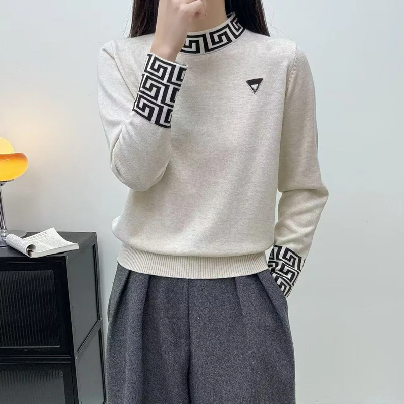 三角巴曼秋冬新款针织宽松百搭羊毛衫11302