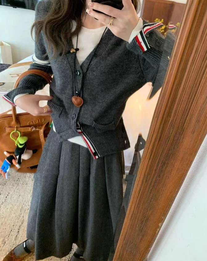 依蔓（570#库）韩版长款气质百褶半裙（配腰带） KC