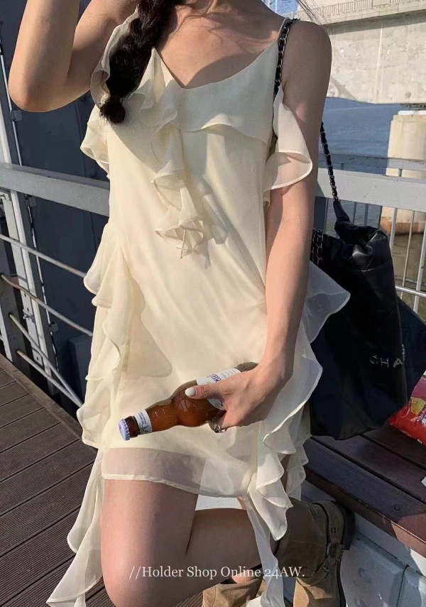 HOLDER  (6528#库) 法式设计感连衣裙 KC