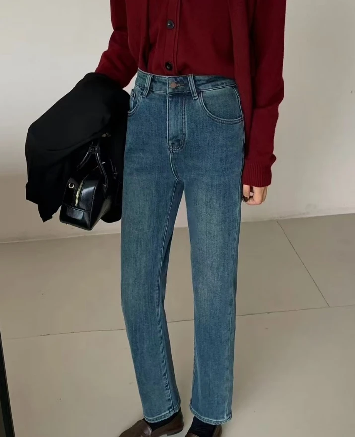 DADA（ 8607#）高弹加绒显瘦气质小脚裤