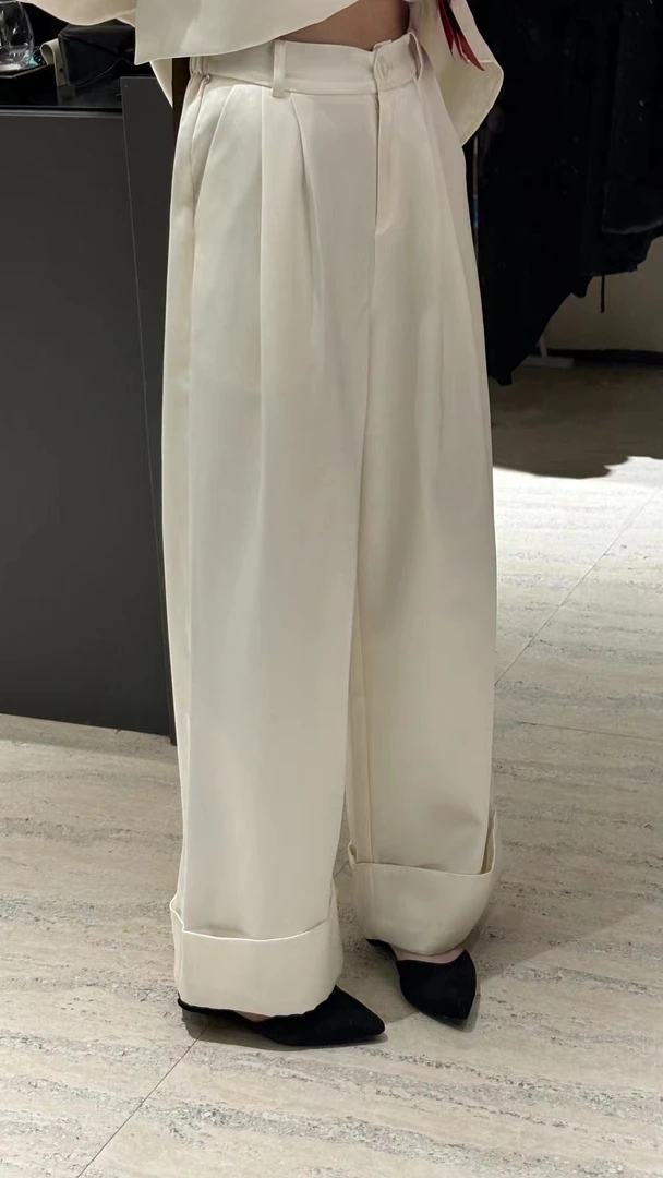 PU TIAN（601#库） 韩版垂感气质西装裤 KC