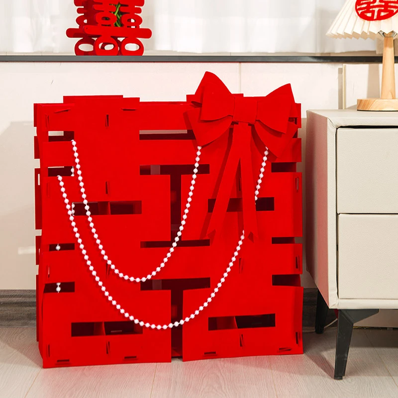 立体喜字落地摆件结婚客厅装饰婚礼婚房拍照道具订婚布置场景