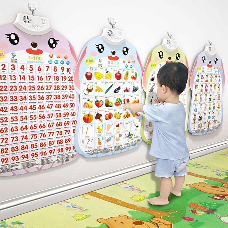 1-3-6岁幼儿有声挂图宝宝启蒙早教益智玩具点读发声书学说话神器
