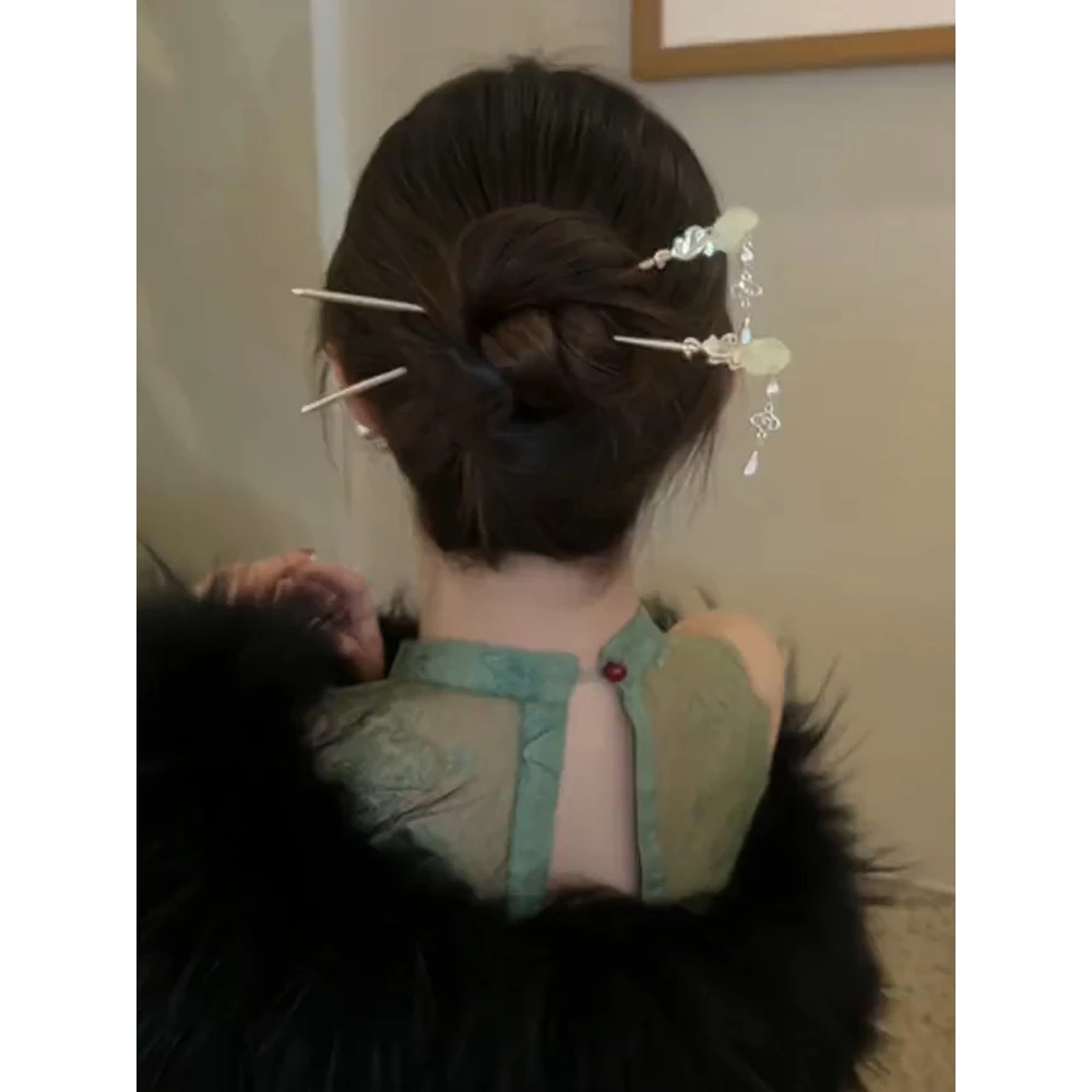气质发簪女高级感流苏步摇新中式汉服马面裙簪子简约古风配饰
