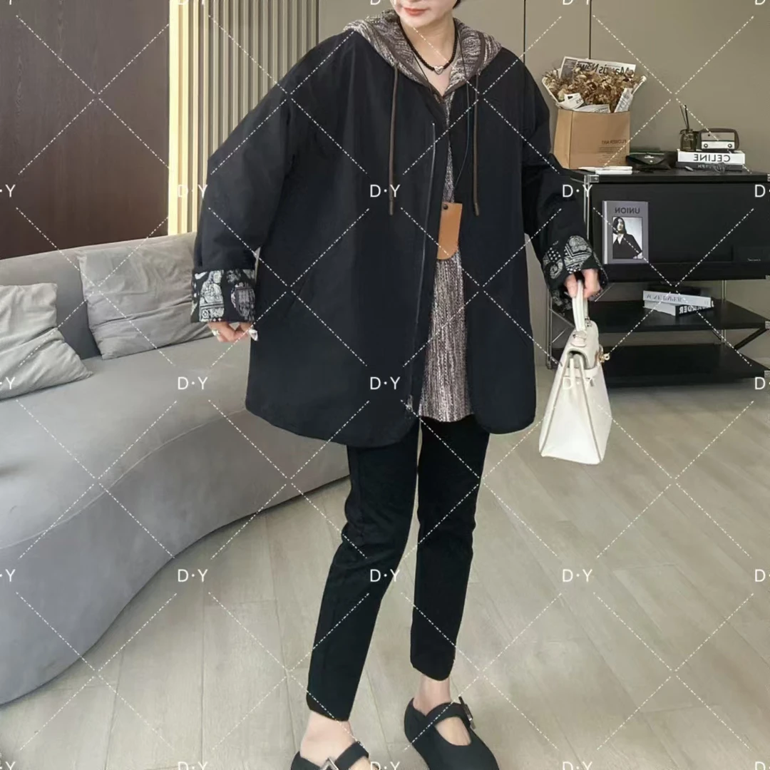 Dayuan  欧货极简内里腰花果风衣宽松显瘦外套2002