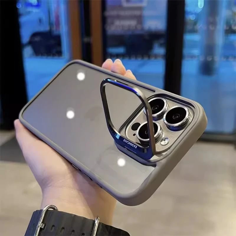 金属镜头支架磁吸适用iphone15promax手机壳苹果14防摔13全包透明