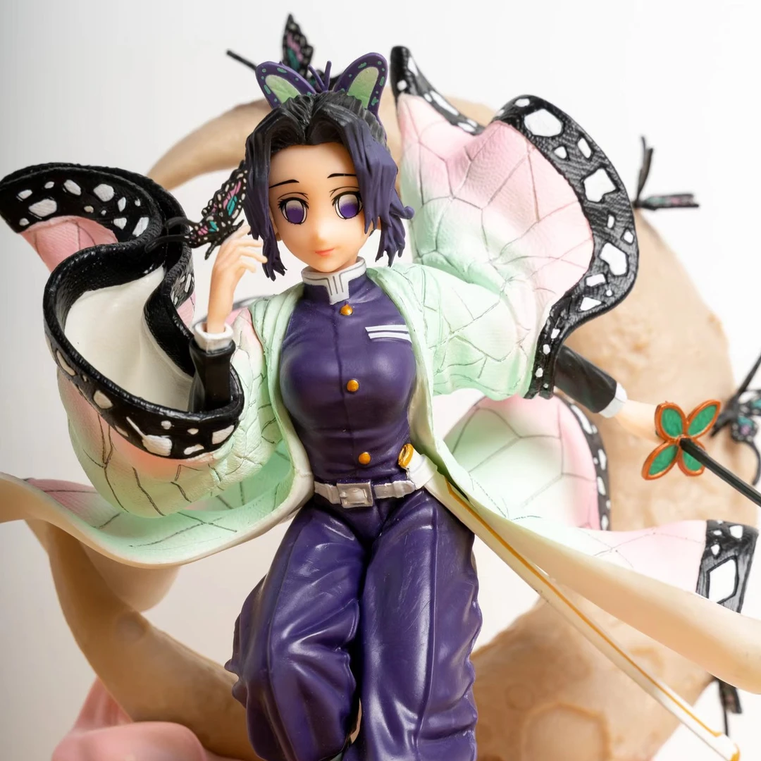 鬼灭之刃 蝴蝶忍手办 可发光 屋顶蝴蝶忍 现货 手办动漫摆件