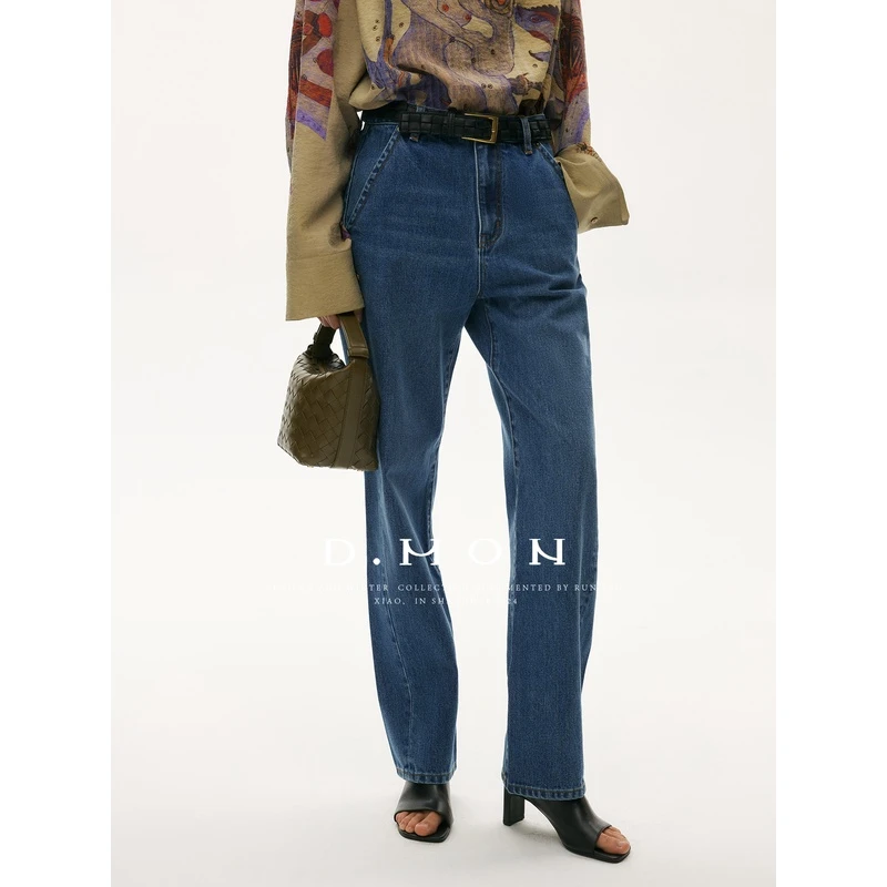 DMON|强推时髦实穿_全棉牛仔 百搭VTG显瘦高牛仔裤N2402193