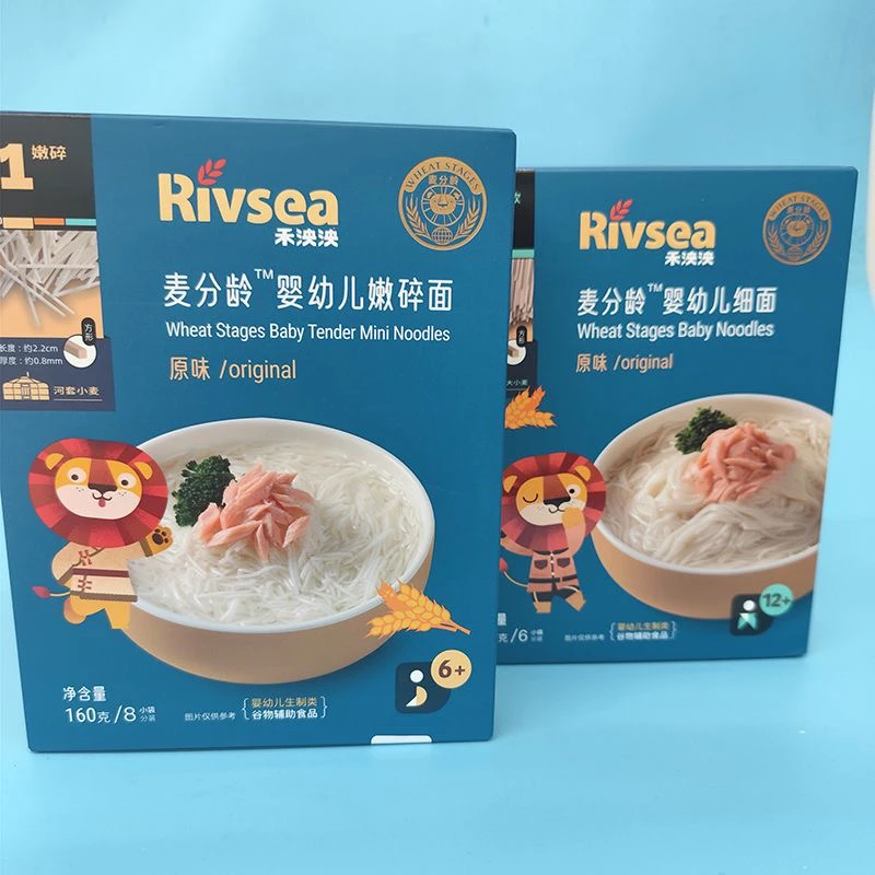 RIVSEA/禾泱泱婴幼儿面条宝宝辅食12个月以上麦分龄细面原味美味