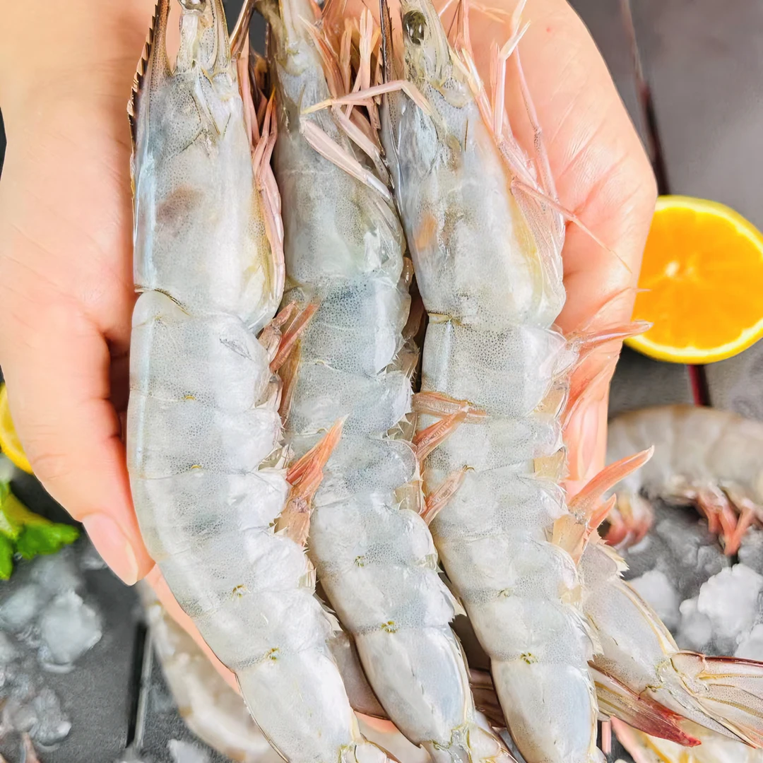 40-50规格海洋海水大虾净重3斤厄瓜多尔南美白虾非青岛连云港708