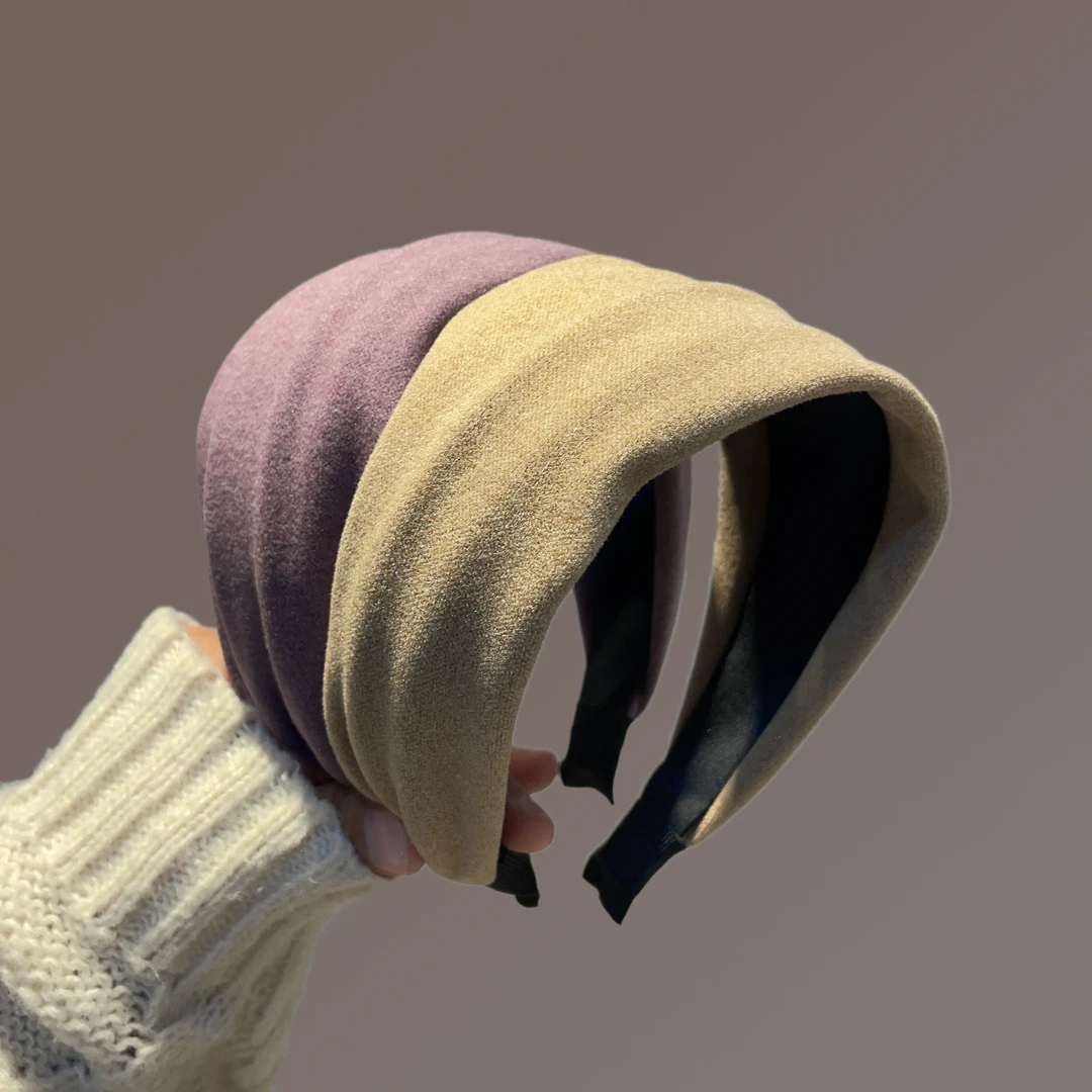 宽边发箍简约百搭2024网红爆款高端针织发卡秋冬超宽发带头饰发饰