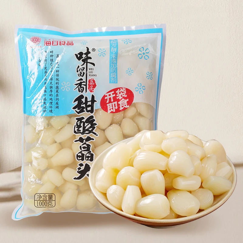 味留香酸甜藠头1000g袋装新鲜腌制咸泡菜开胃下饭爽口海日荞头