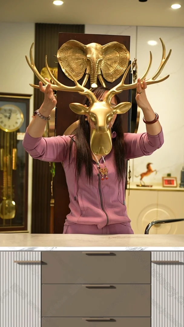 【闪购商品】有机玻璃黄铜挂钟