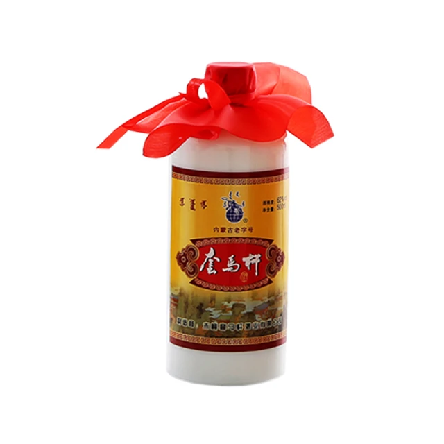 套马杆大瓷瓶 清香型白酒纯粮固态发酵原浆酒内蒙古烈酒62度500ml
