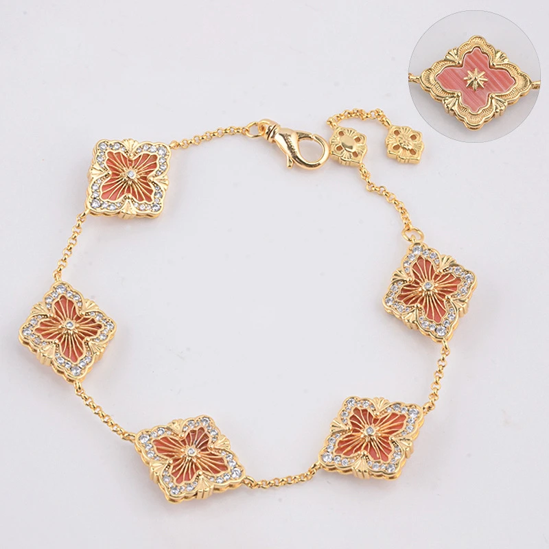 铜合金手链 00001K——36-37欧美【四叶草手链】拉丝批花时尚女&YPYJE