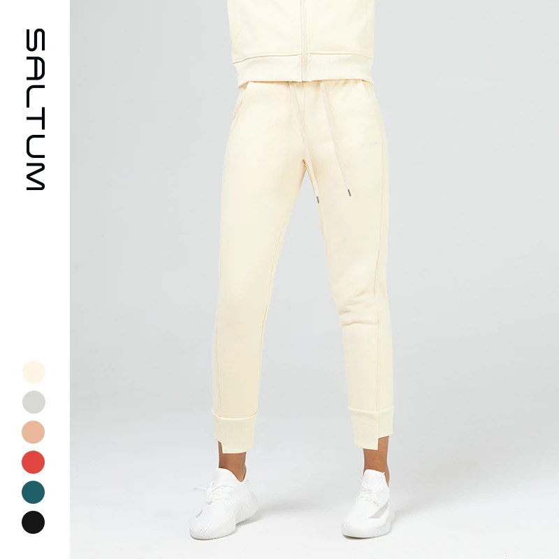 运动休闲长裤新款宽松复古百搭卫裤女抽绳大码秋冬新款健身束脚裤