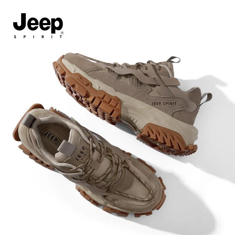 JEEPSPIRIT吉普官网官方专卖店鞋子百搭老爹运动男鞋2025春季新款