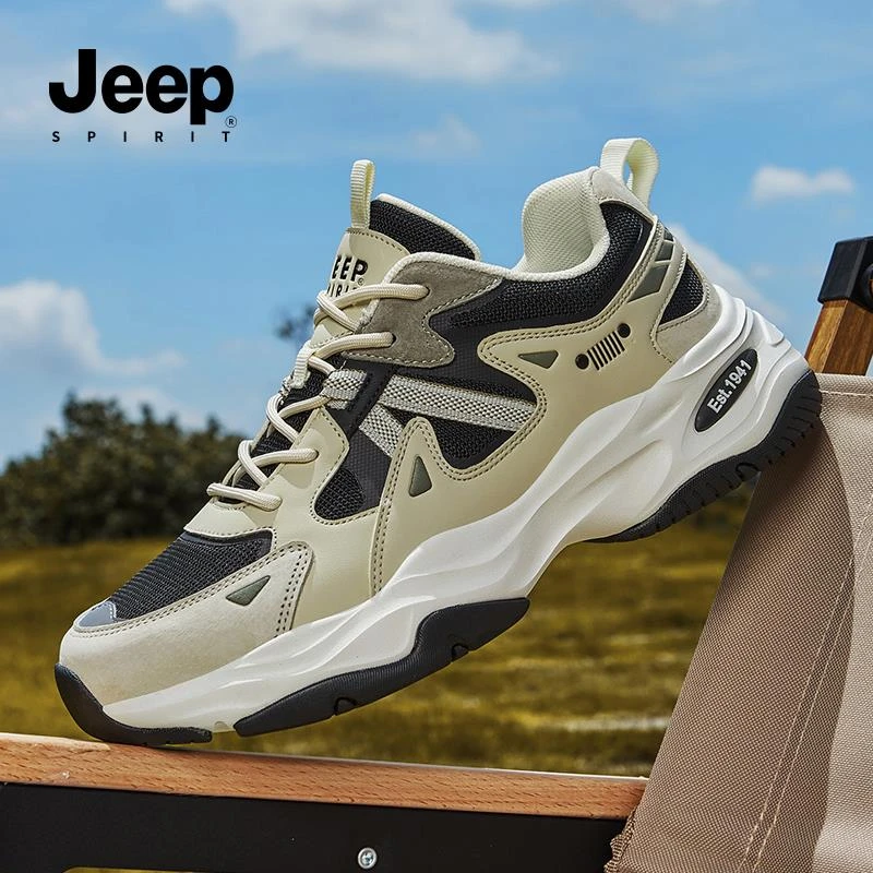 JEEPSPIRIT男鞋子秋季2025新款爆款高端品牌秋天休闲鞋潮流老爹鞋