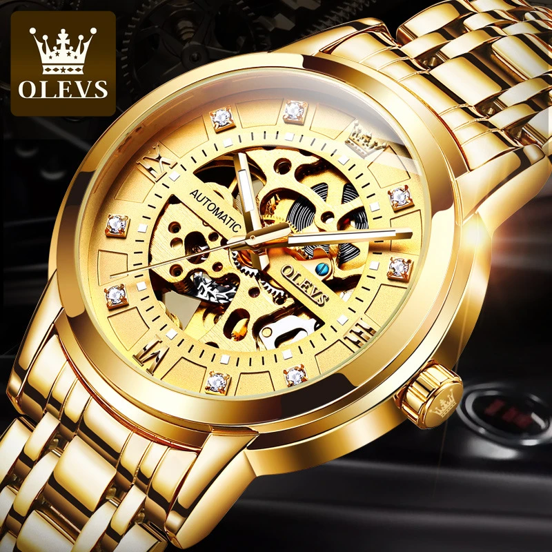 【25年新款】全自动机械表新潮流镂空机械表时尚防水夜光男士手表