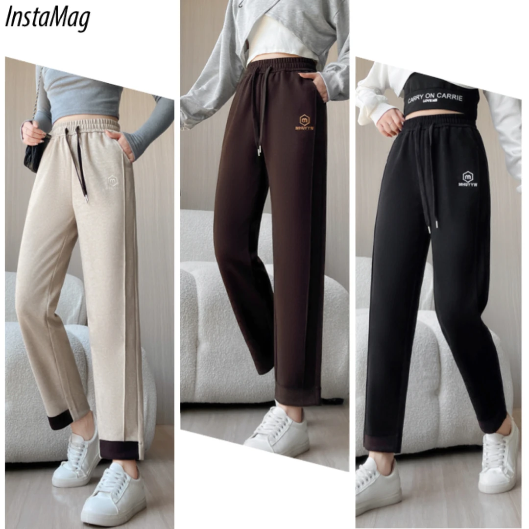 【首发款】一条过冬~蚕丝+羽绒！设计师新款休闲直筒裤！劲爆来袭T956