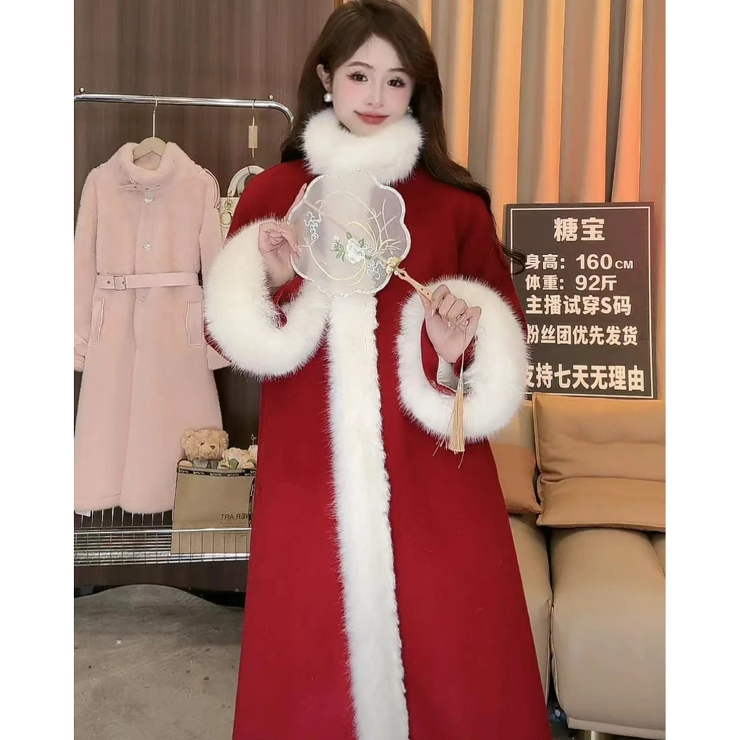 【婉婉定制】漫漫烟雨D3DY9230A大衣冬季气质中国风外套