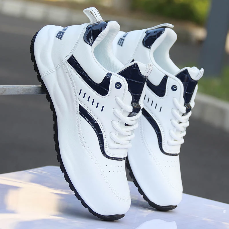 阿甘鞋男秋冬季皮面工装鞋软底透气皮蓬老爹鞋防滑耐磨高档休闲鞋