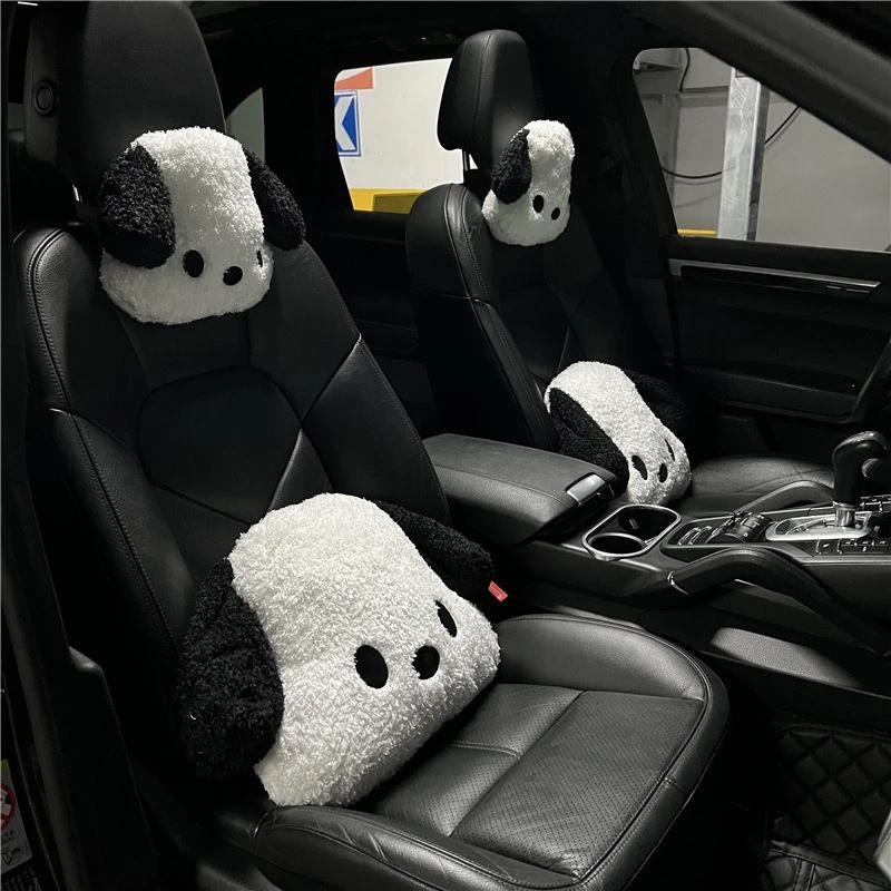 汽车头枕腰靠护颈枕卡通可爱帕恰狗车内饰用品车内靠枕卡通枕头女