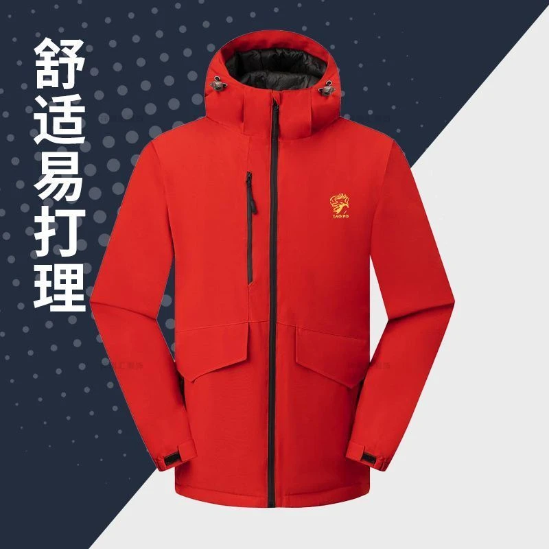 冲锋衣男2023新款冬户外防风防水加绒加厚登山服」男款春秋时尚