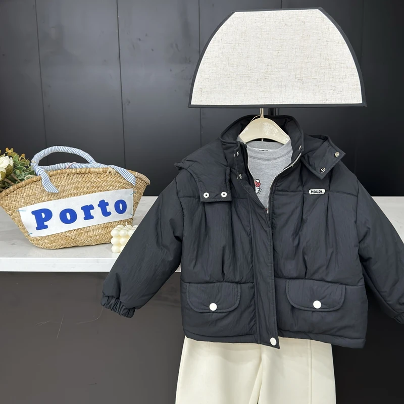 【现货】Leomama女童秋冬夹棉外套中大童女孩棉服洋气棉袄冬装棉衣