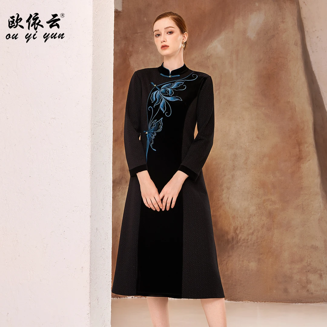 38769欧依云显瘦大码连衣裙