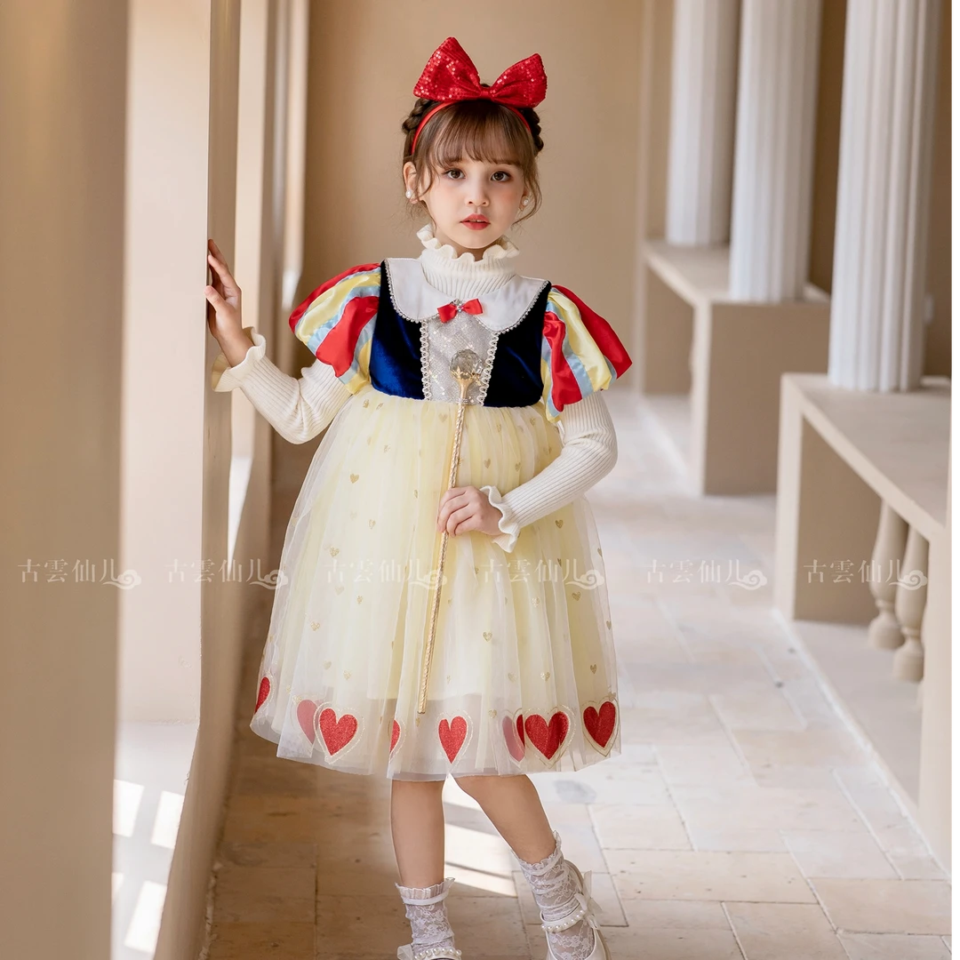 216【艾莎公主裙】公主裙仙女连衣裙甜美礼服童装裙女纱裙女a韩