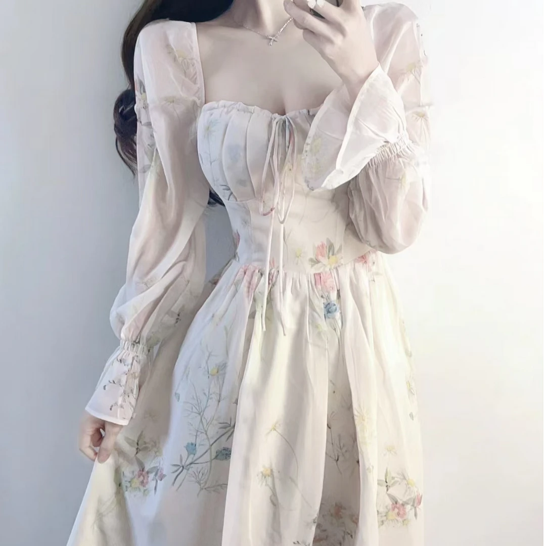 091-100 夏季连衣裙 气质蕾丝 法式收腰 中国风显瘦复古优雅