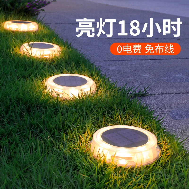 厂家直销LED太阳能地埋灯户外庭院防水灯装饰草坪灯光伏充电地灯