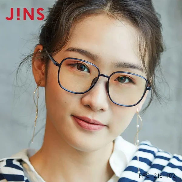 JINS/睛姿防辐射蓝光率25%显瘦潮流大框护目镜百搭护眼FPC21S102