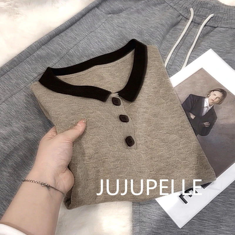 2025夏季新款洋气百搭薄款针织衫女款短袖夏宽松显瘦减龄透气上衣