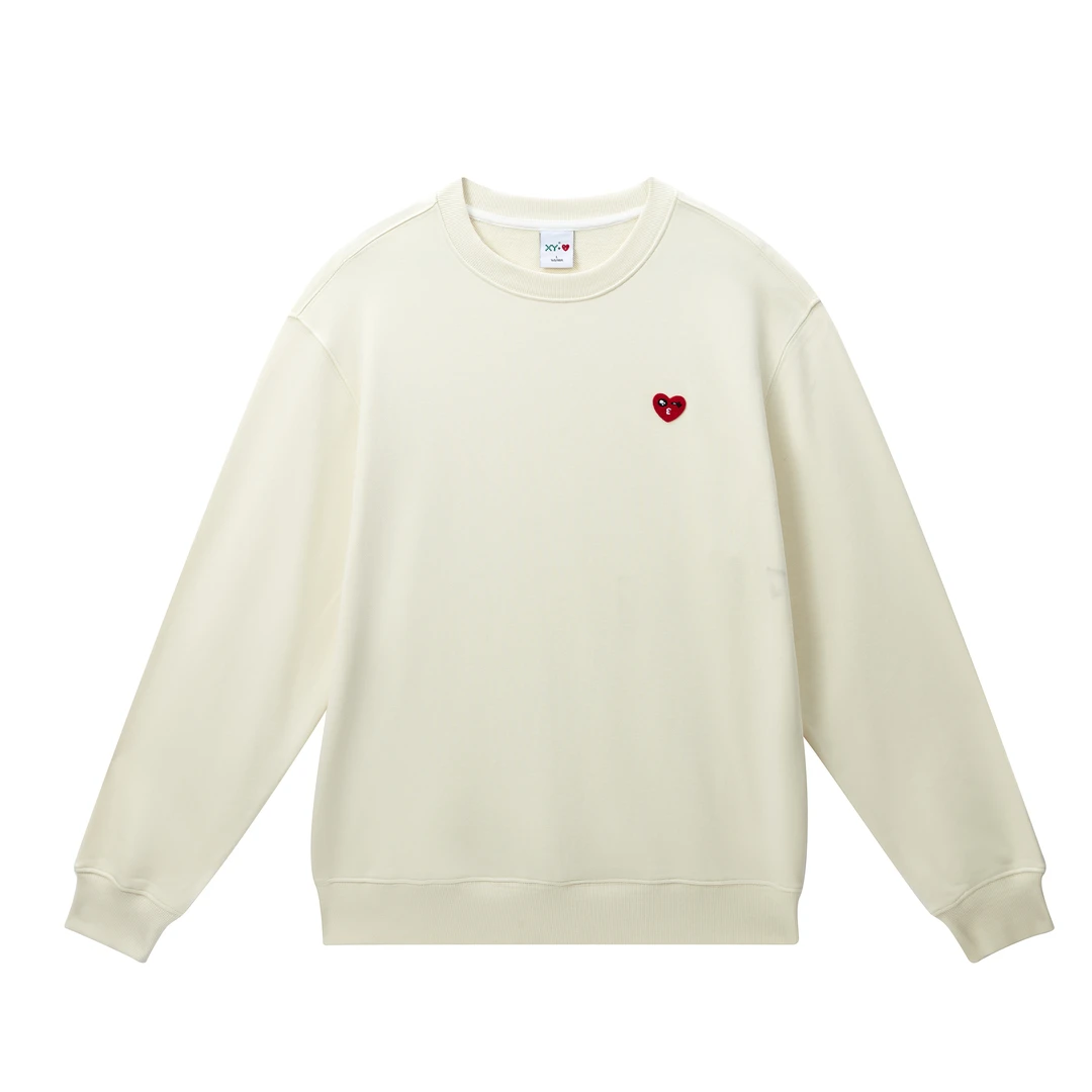 3【XYLUCKY HEART】春季潮百搭圆领情侣宽松时尚休闲卫衣1324