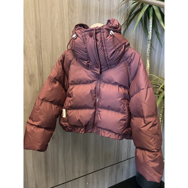 童装羽绒服新国标90白鸭绒高克重男女童儿童冬季加厚连帽款