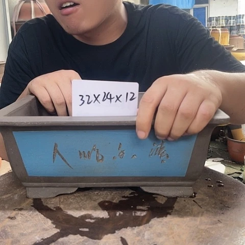 紫砂20CM（含）-50CM（不含）31蓝马槽