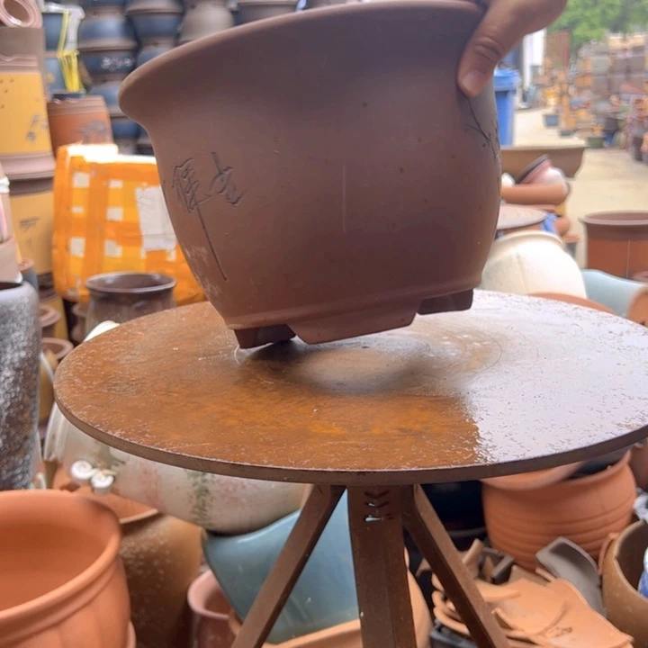 紫砂20CM（含）-50CM（不含）28牡丹三角