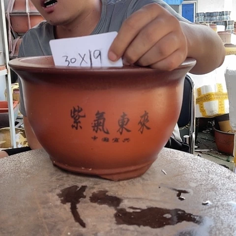 紫砂20CM（含）-50CM（不含）30紫气东来