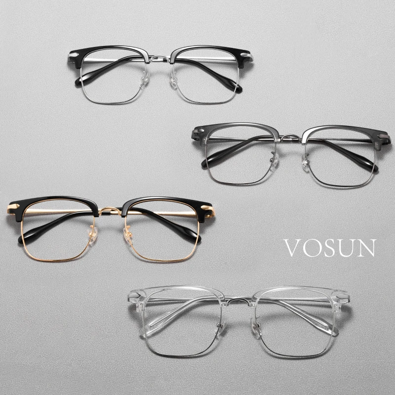 半框眼镜男款潮近视斯文理工男痞帅眼镜框眼睛潮牌防蓝光平光韩版